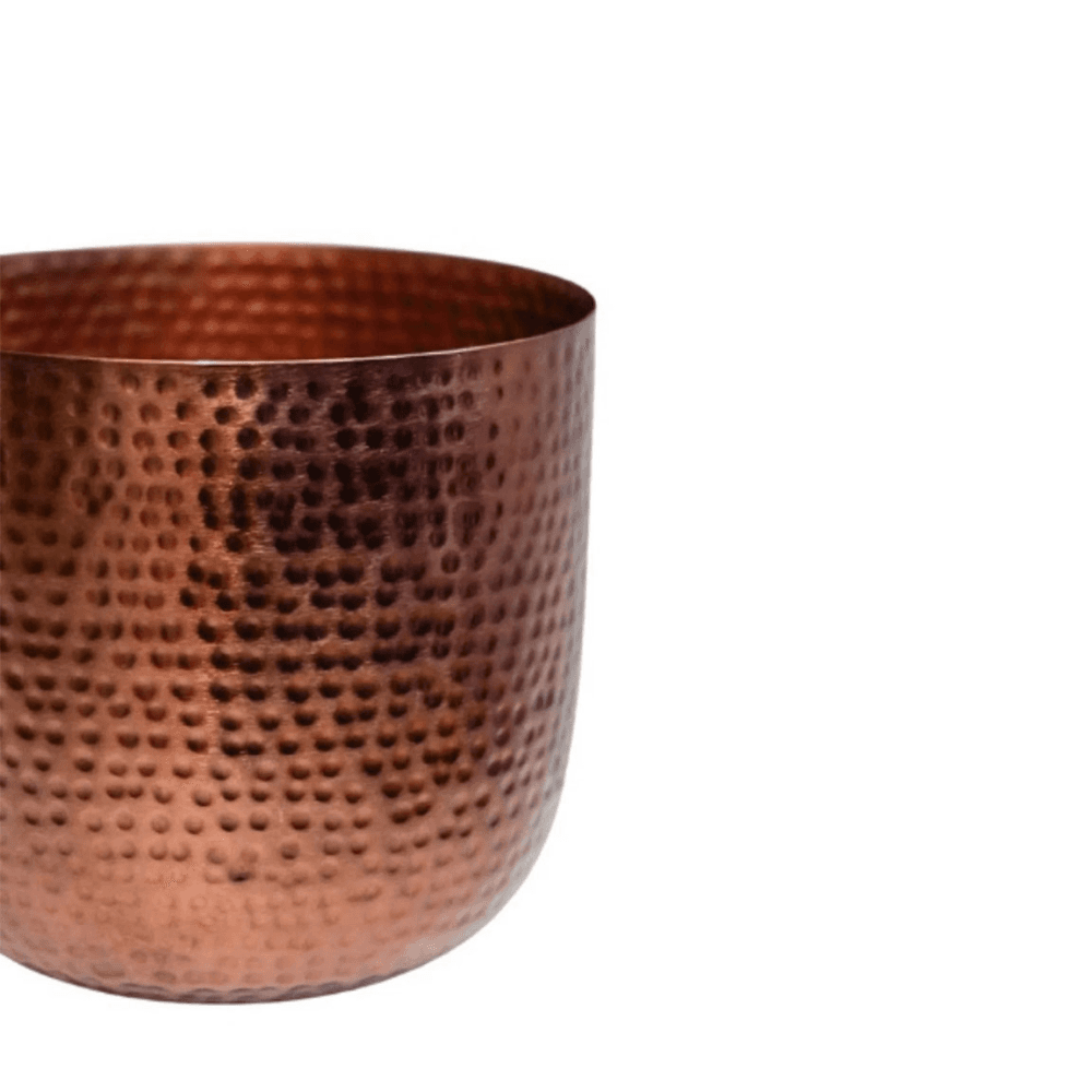 Felix Hammered Metal Set of 3 Planters