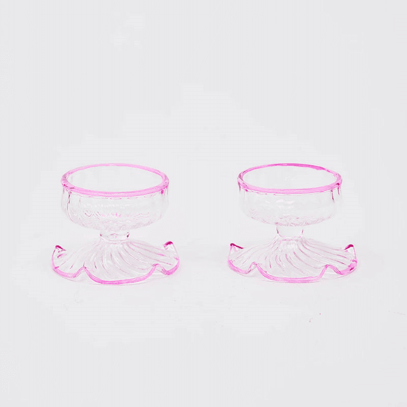 Rimmed Set of 2 Tealight Holders