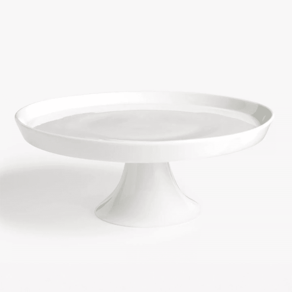 Eat Porcelain Cake Stand, White