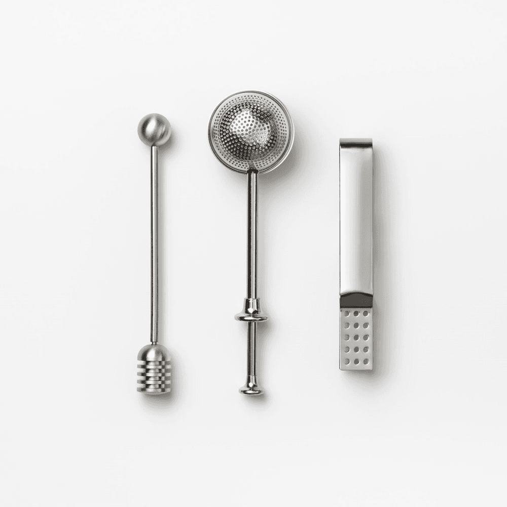 The Essentials Tea Tools, Purple/Gold