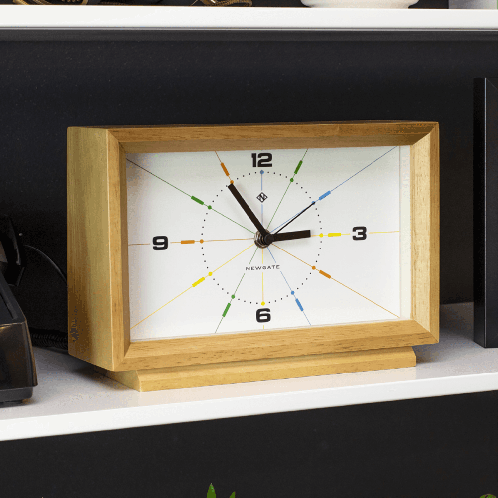 Hollywood Hills Mantel Clock, Oak