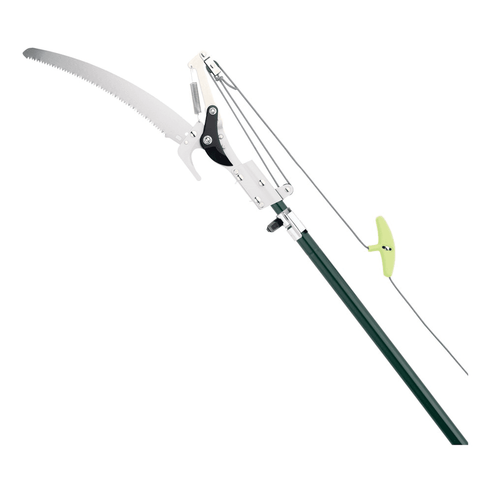 Telescopic tree pruner, Green/Silver