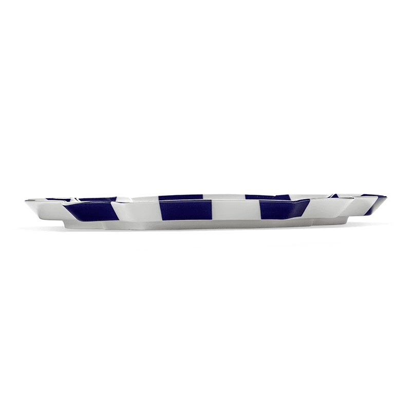 Les Objets Mouleversants by Wouters&Hend Fete des Betes Oval Serving Plate, Blue