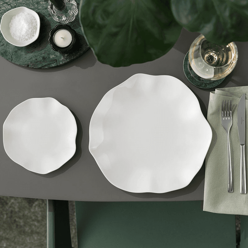 Pura Dinner Plate, White