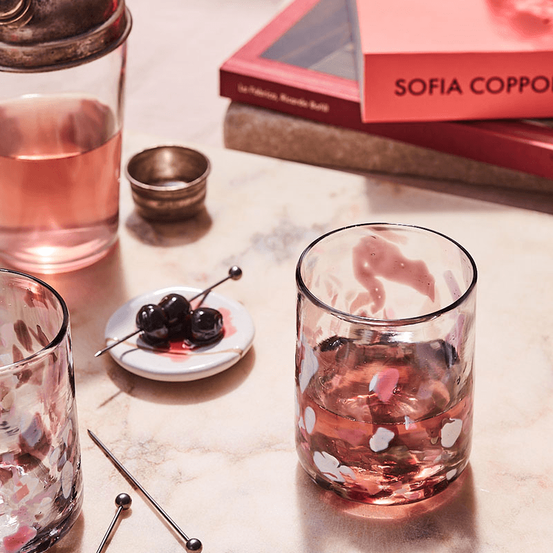 Morada Set of 2 Tumblers, Pink