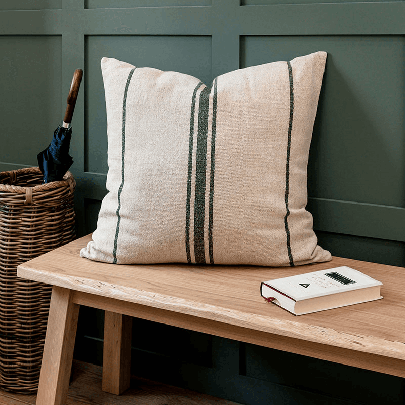 Windrush Cushion, Forest Green