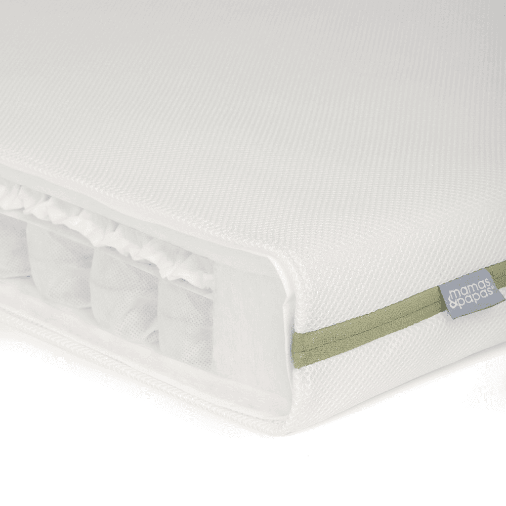 Premium Micro Motion Small Cotbed/Cot Mattress, White