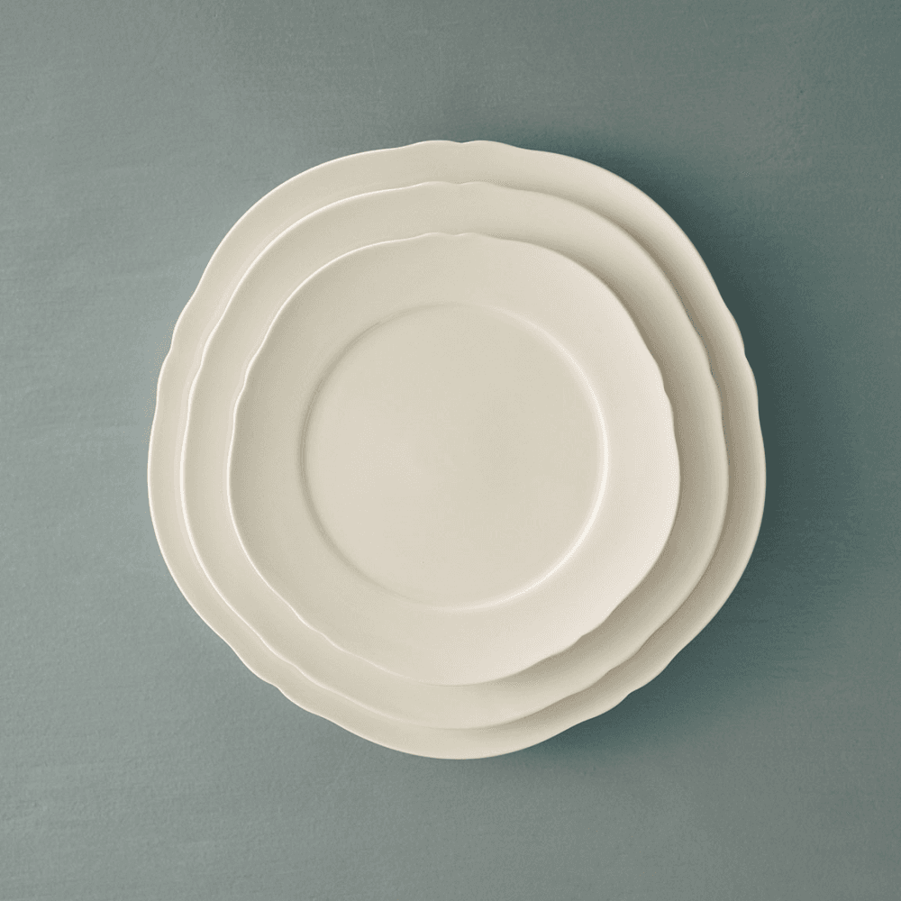 Silhouette by Sergio Herman Set of 4 Breakfast Plates, White