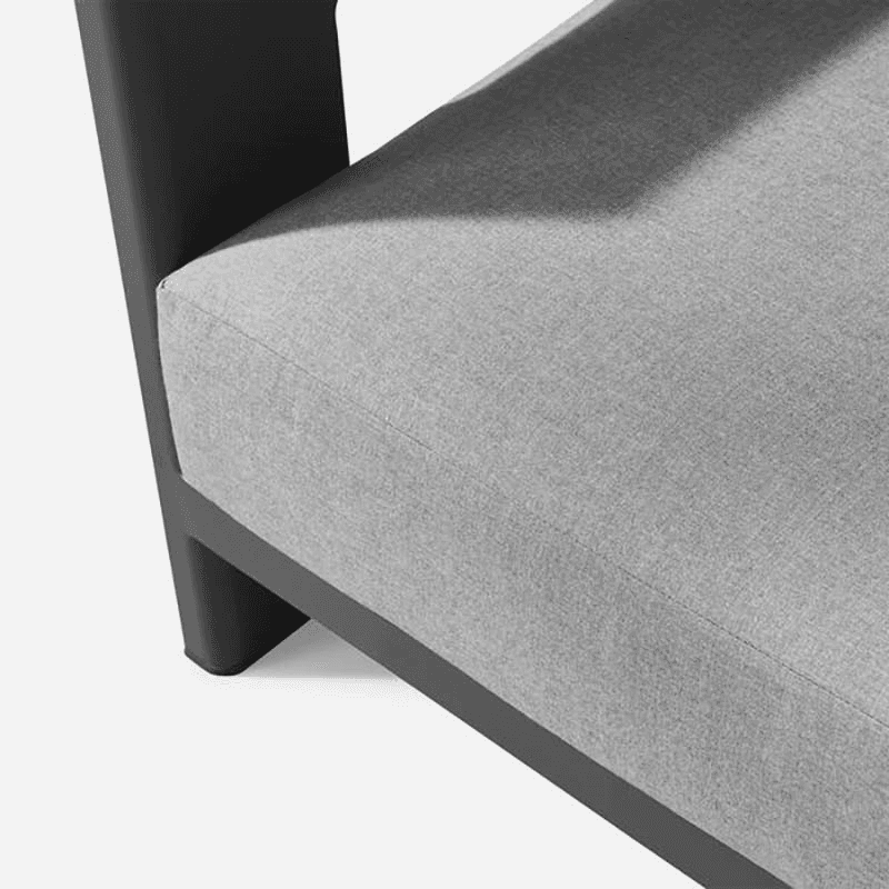 Caicos Armchair, Black/Grey