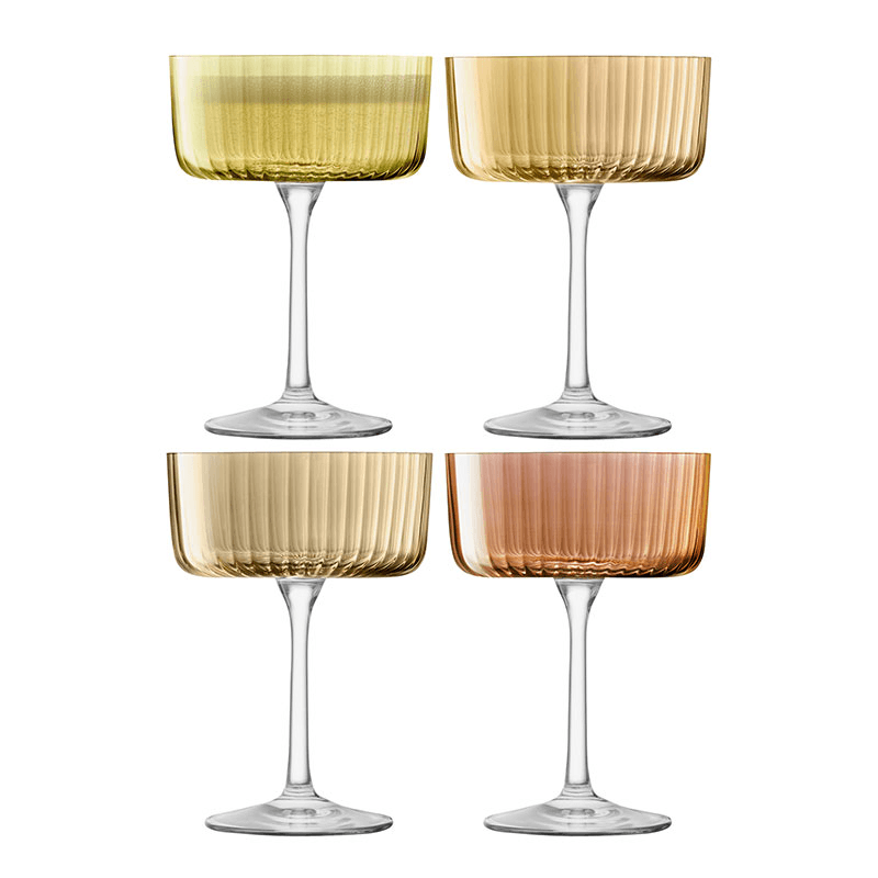 Gems Set of 4 Champagne/Cocktail Glasses