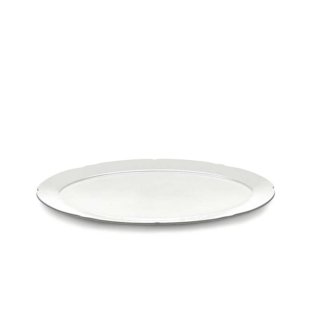 Silhouette by Sergio Herman Set of 4 Oval Plates, White