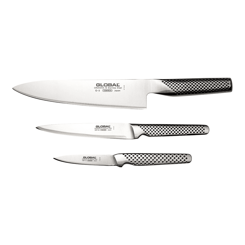 3 Piece Kitchen Knife Set (G-2/Gsf-15/Gsf-24), Stainless Steel