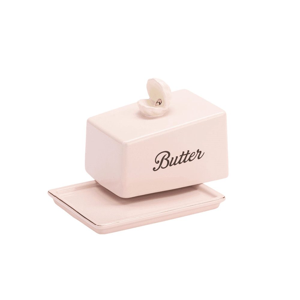 Shell Butter Dish, Pink