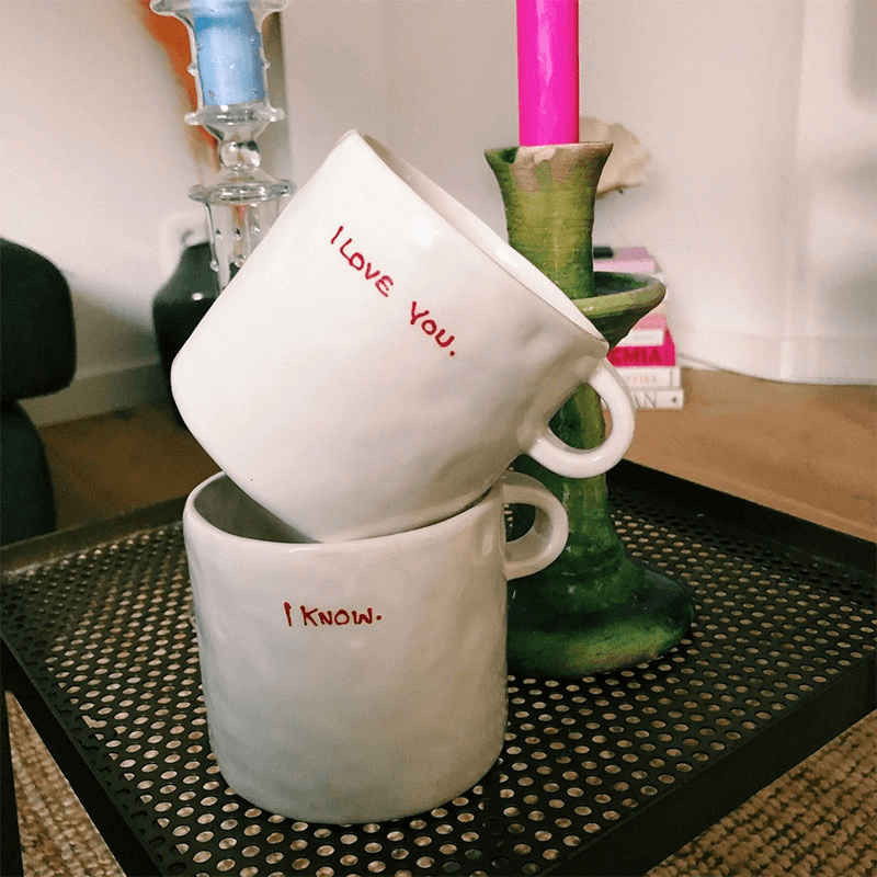 I Love You Mug, Red
