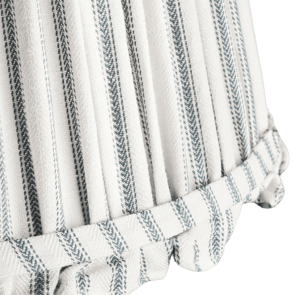 Empire Bloomer Shade, Blue Ticking Linen