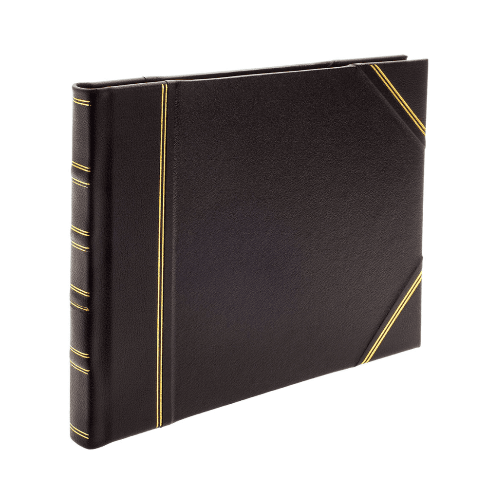 Original Landscape Lined Visitors Book, Original Black