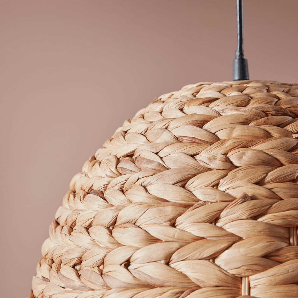 Seagrass Dome Pendant, Natural