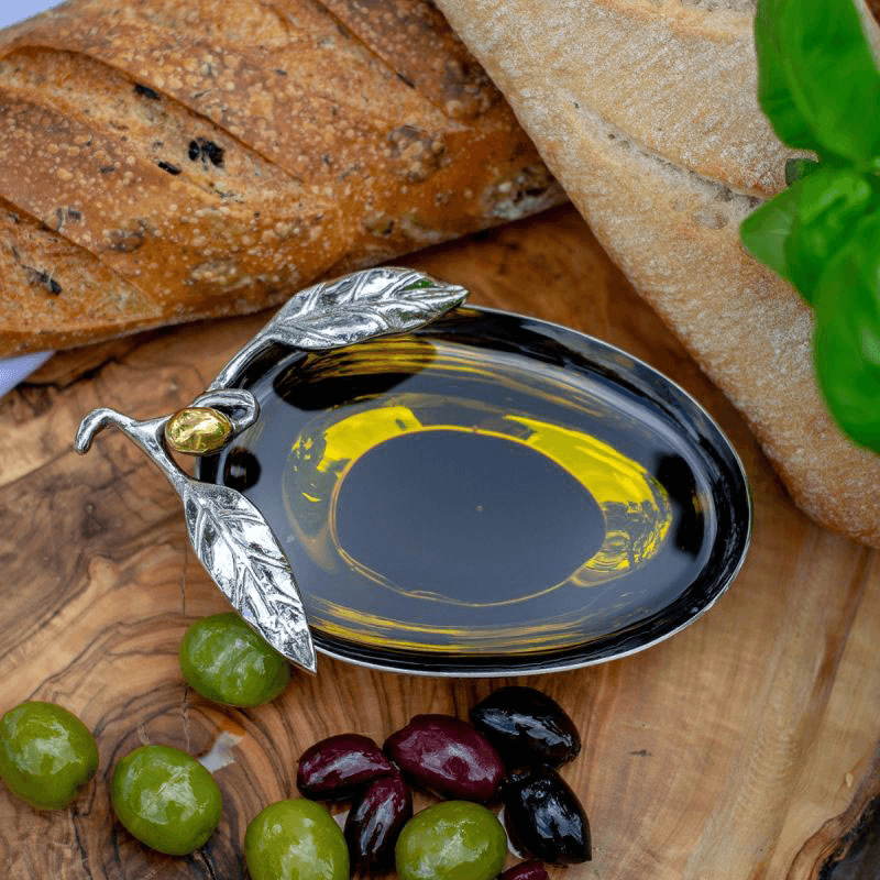 Olive Dipping Bowl, Silver