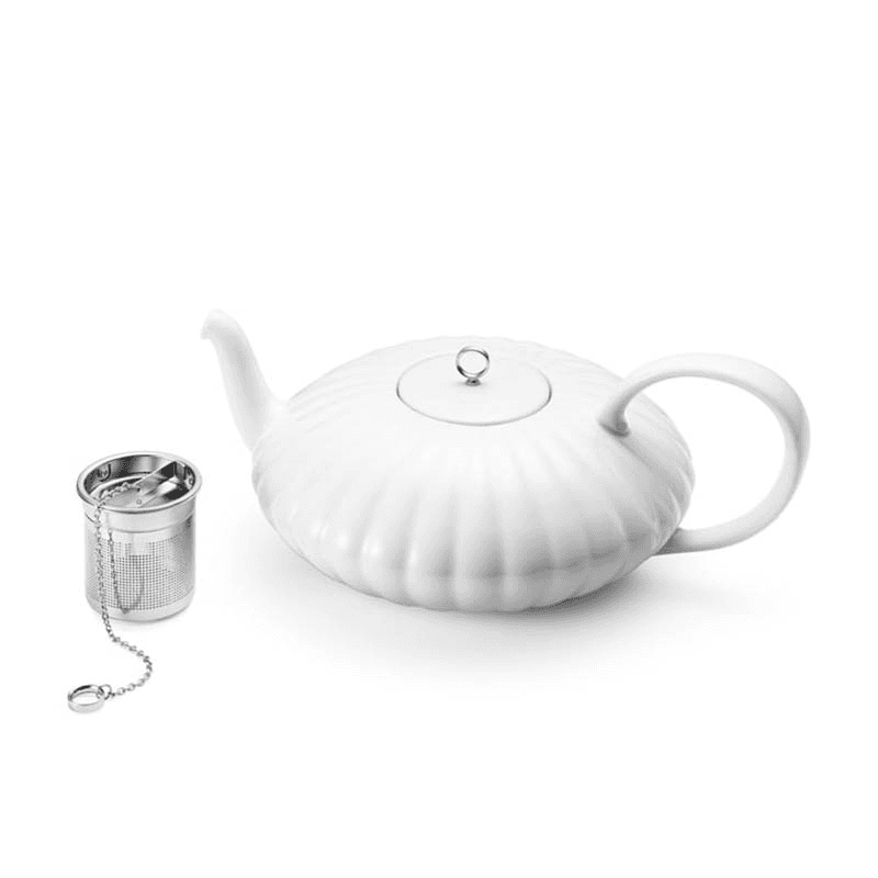 Bernadotte Tea Pot, White