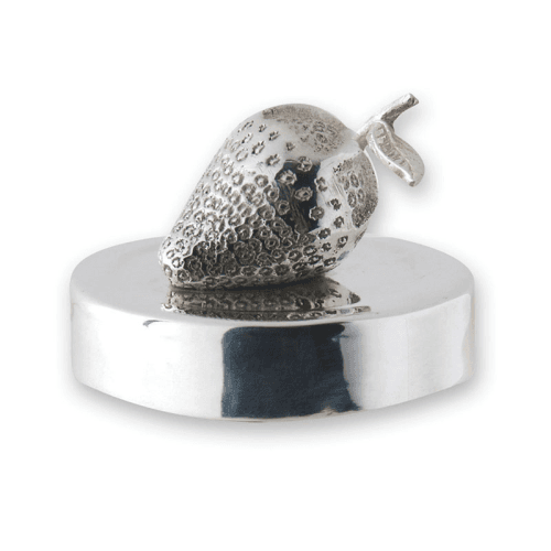 Image showing the Strawberry Jar Lid, Silver product.