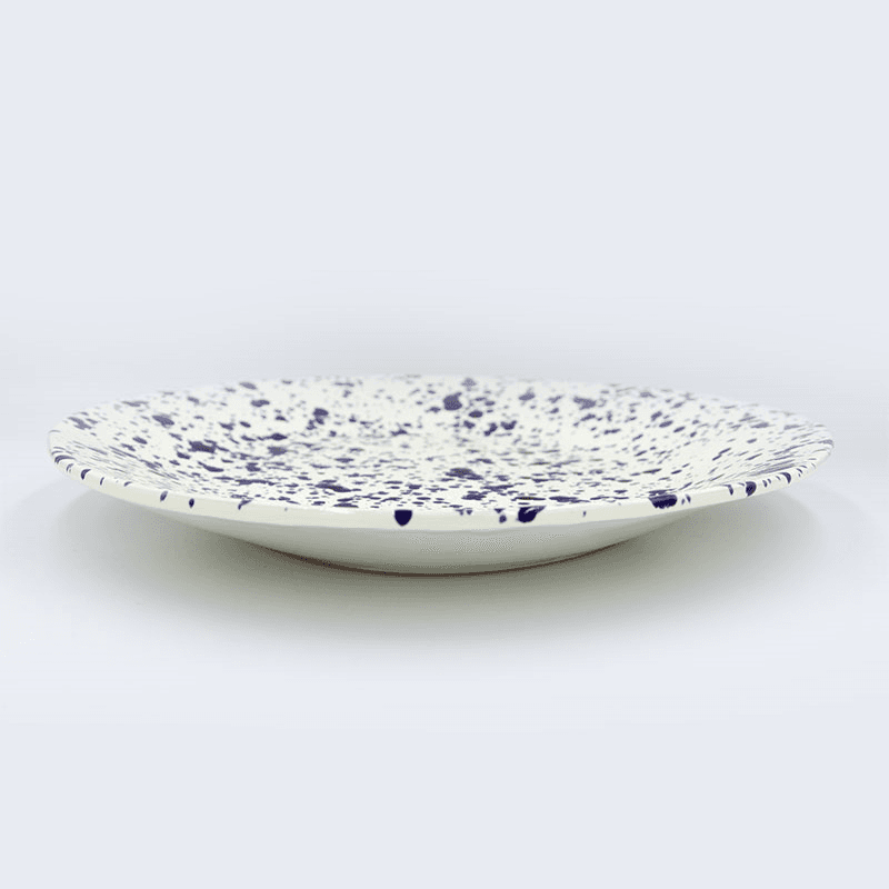 Splatter Shallow Serving Bowl