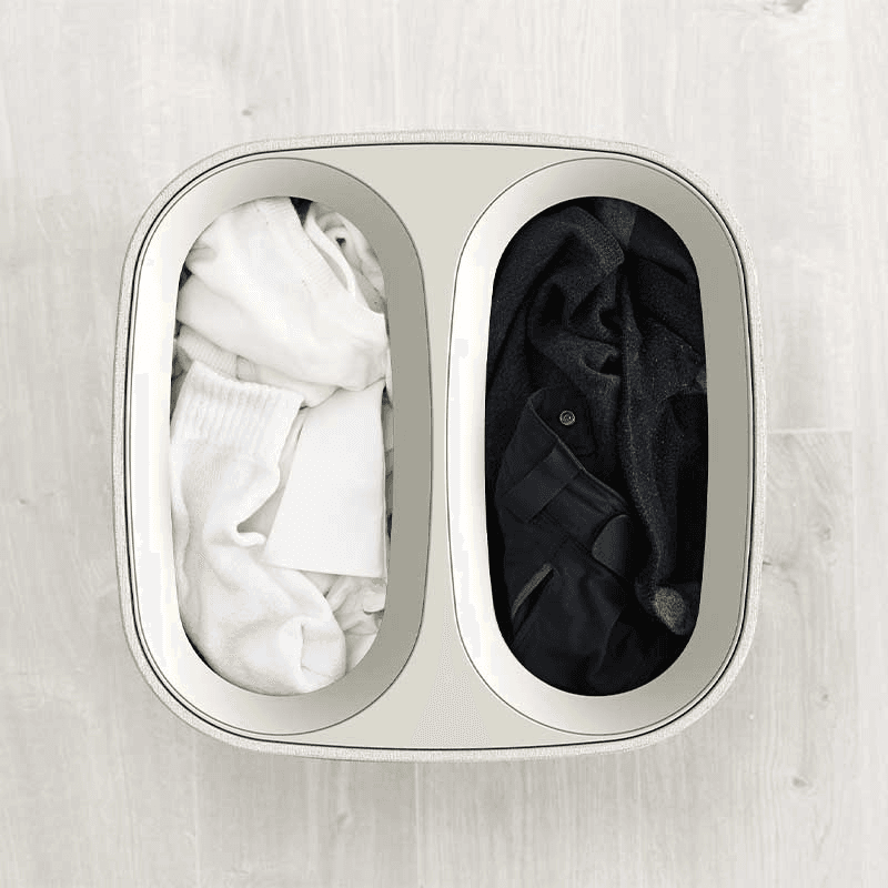 Tota Laundry Separation Basket, Ecru