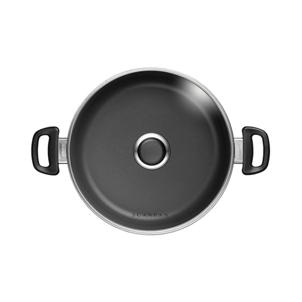 Classic induction Low sauce pot with lid, black