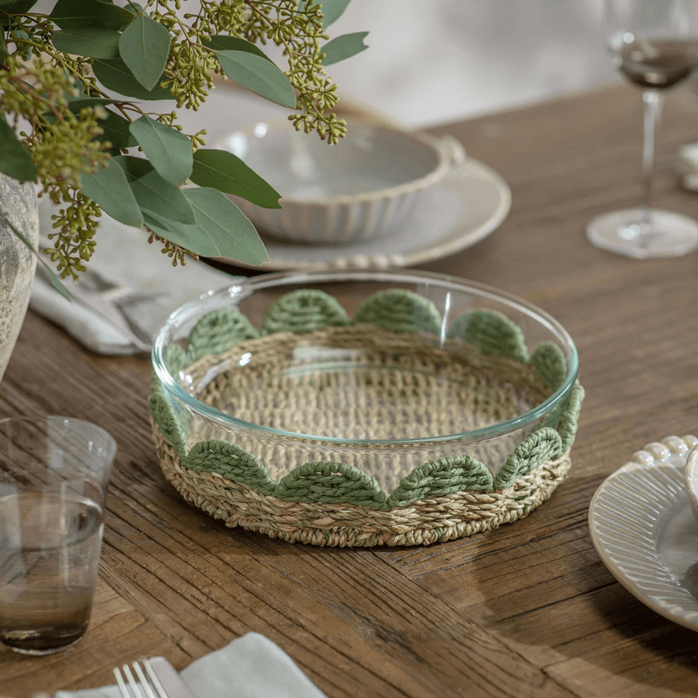 Mayfield Round Oven to Table Dish, Clear