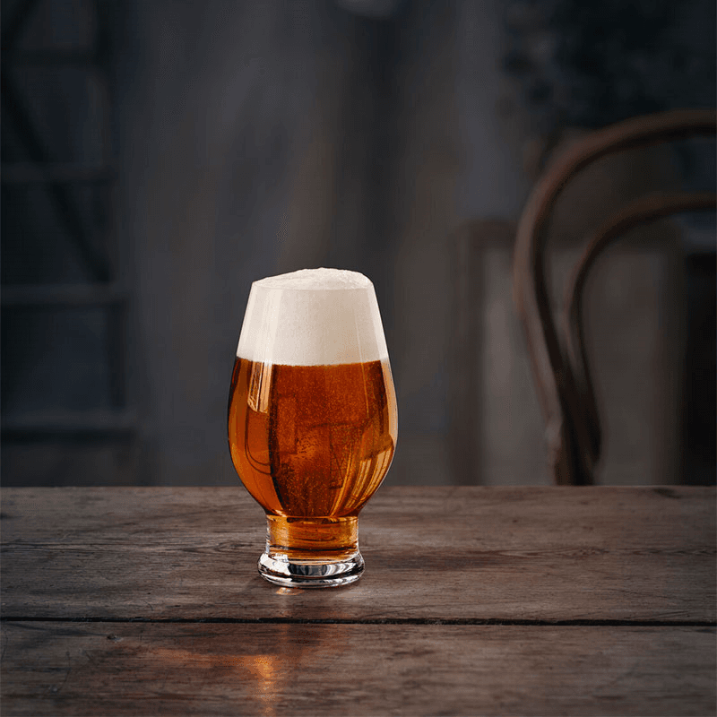 India Pale Ale Set of 4 Beer Glasses, Clear
