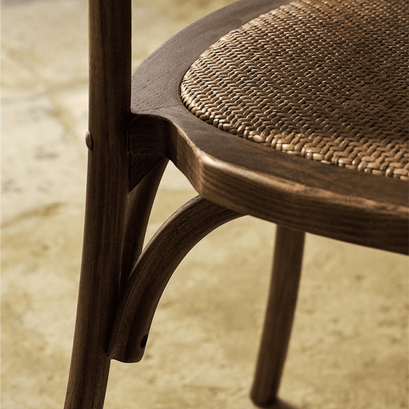 Fyfield Set of 2 Stacking Dining Chairs, Elm Wood