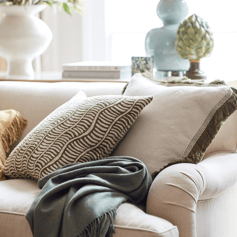 Elspeth Cushion Cover with Fringing