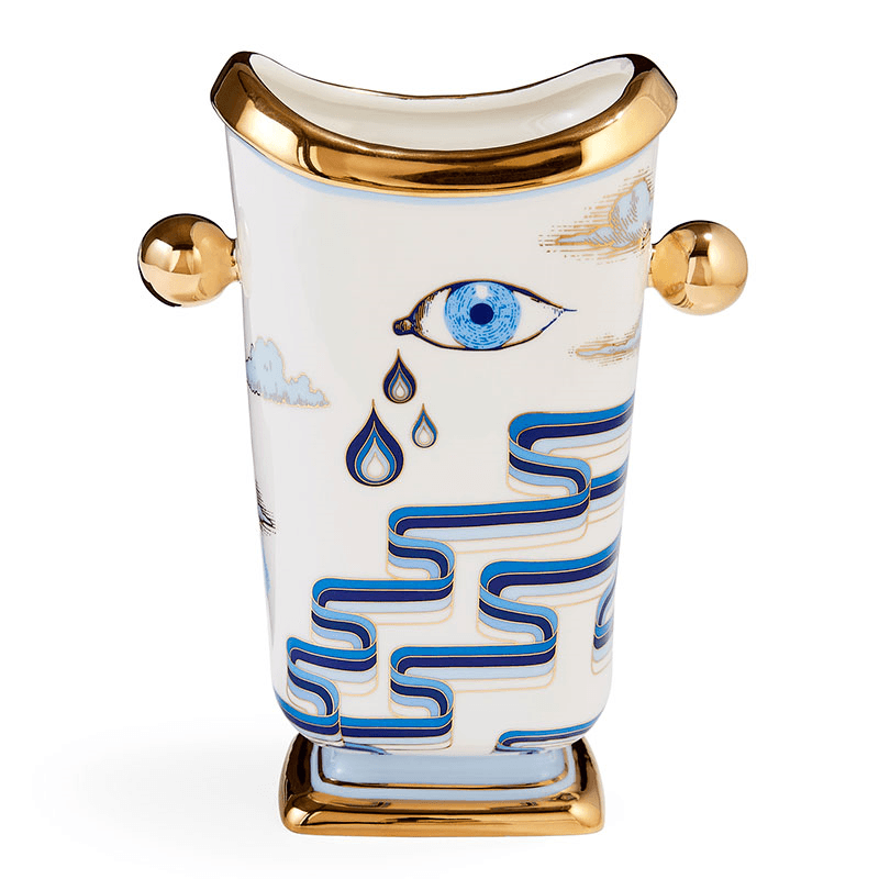 Druggist Tall Vase, Blue