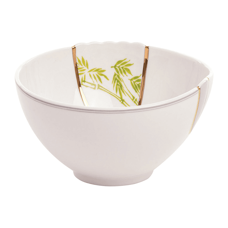 Kintsugi - No3 Bowl, white/gold