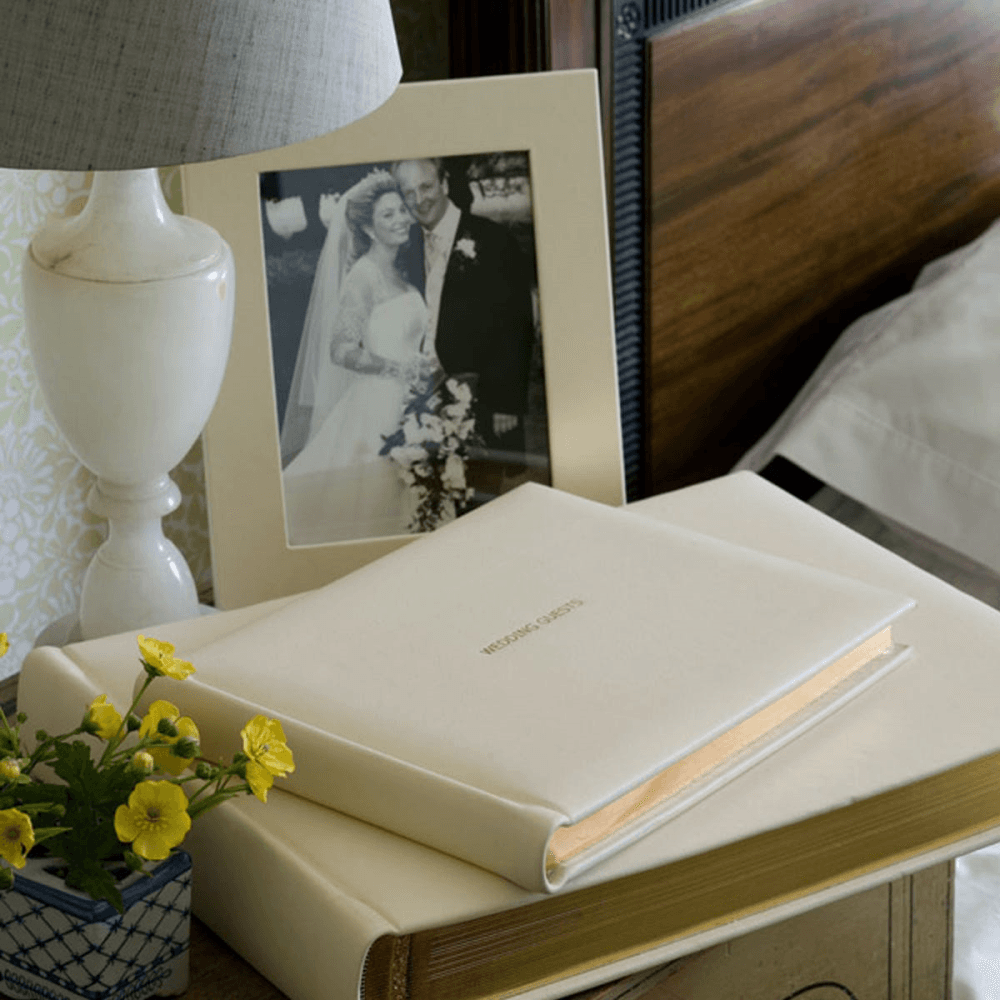 Linen Landscape Photo Album, Ivory