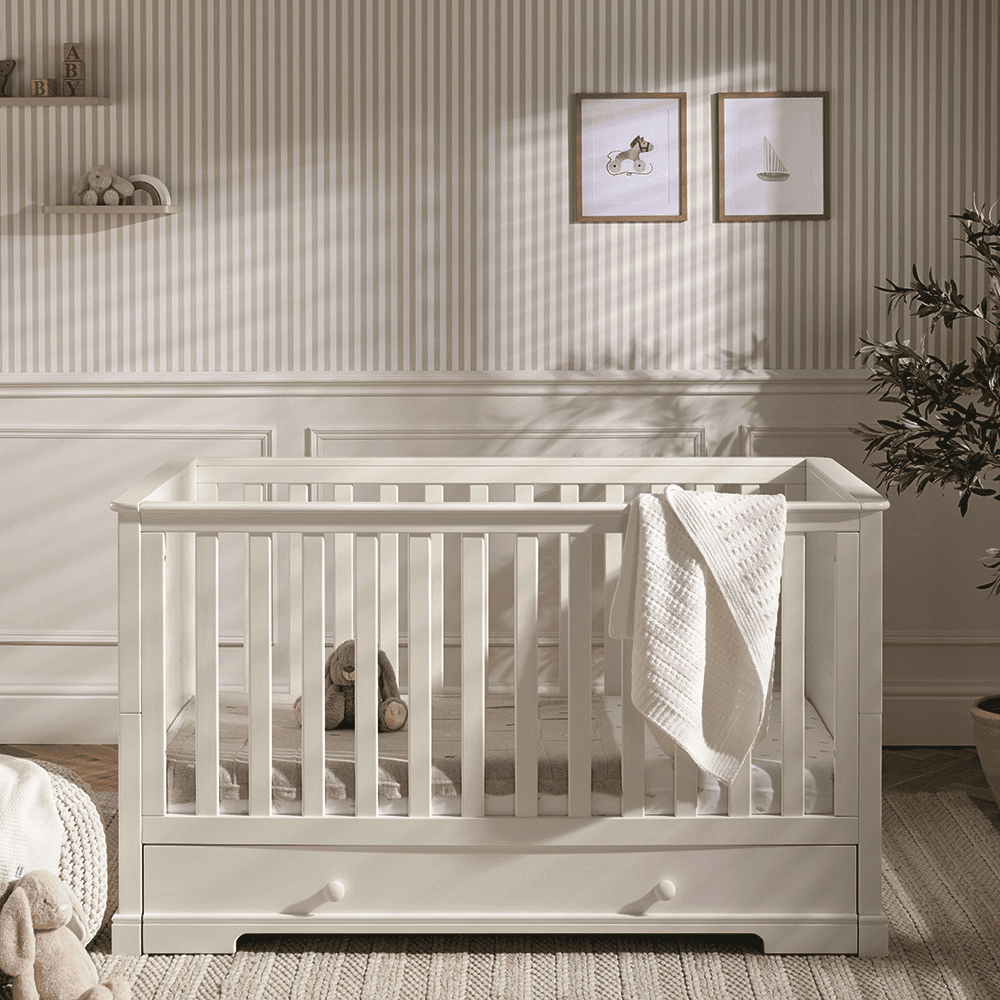 Oxford 2 Piece Nursery Furniture Set (excl. Mattress), White
