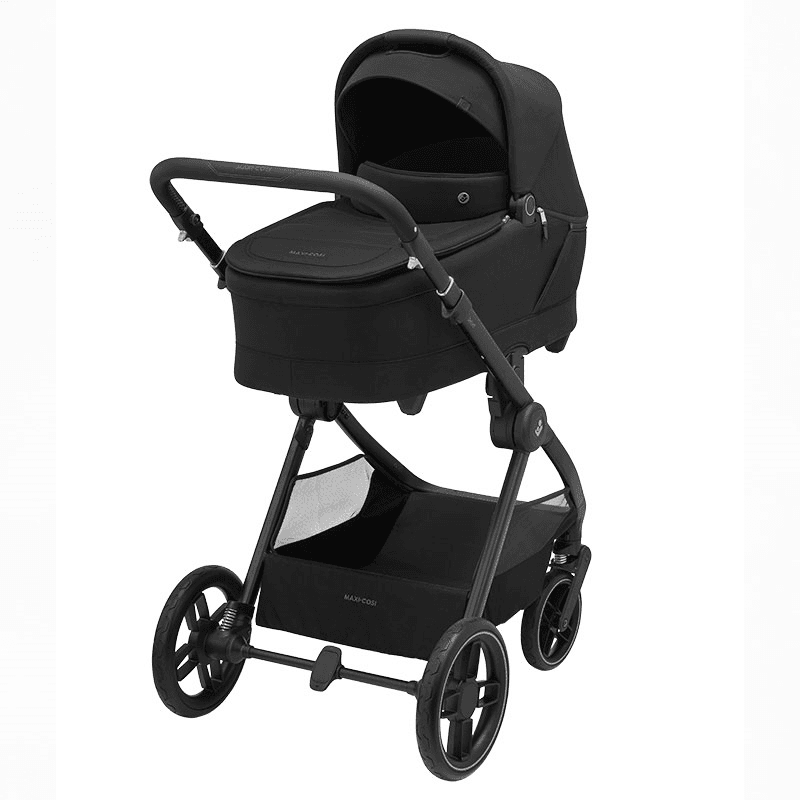 Oxford+ Essential 7 Piece Travel System Bundle, Twillic Black