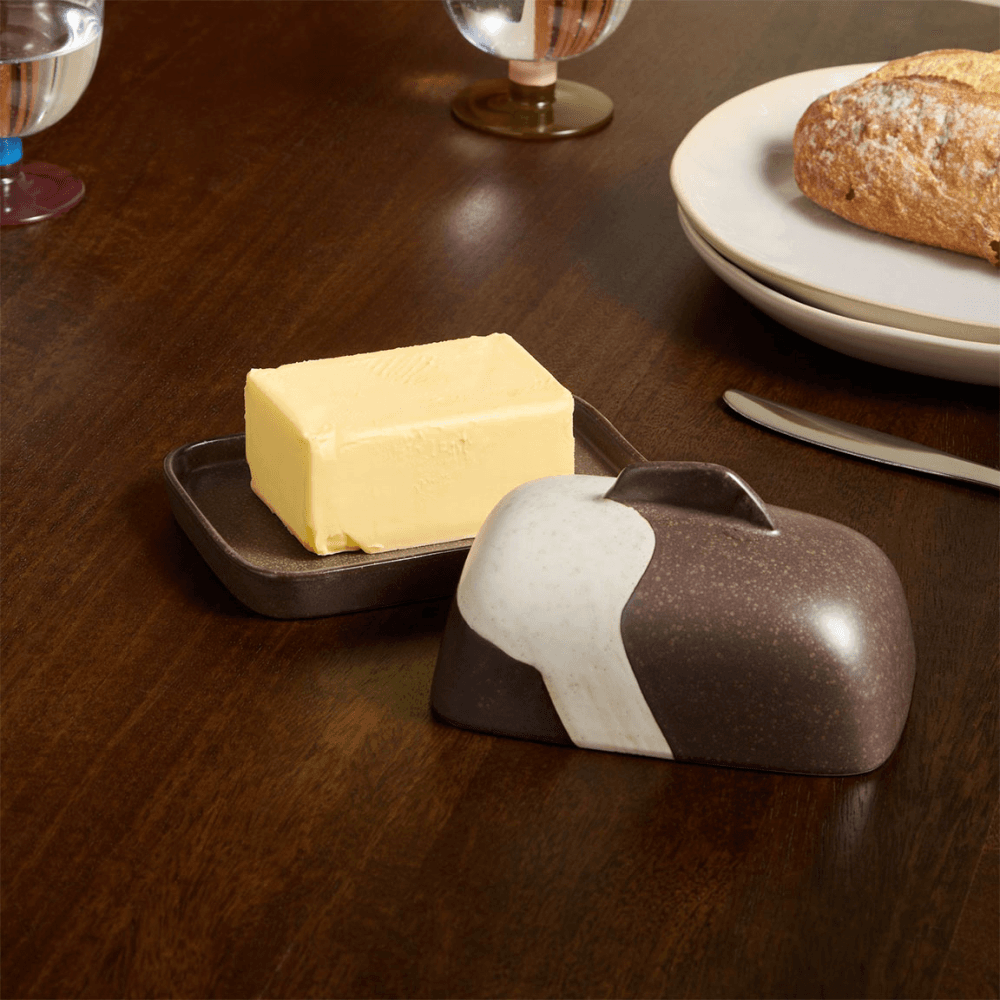 Travellers Rest Butter Dish, Brown