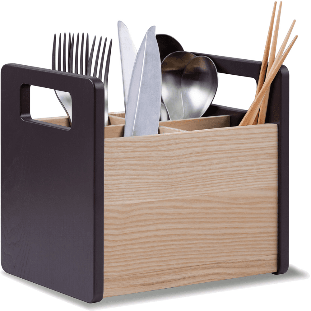 Collective Cutlery Holder, Mocha