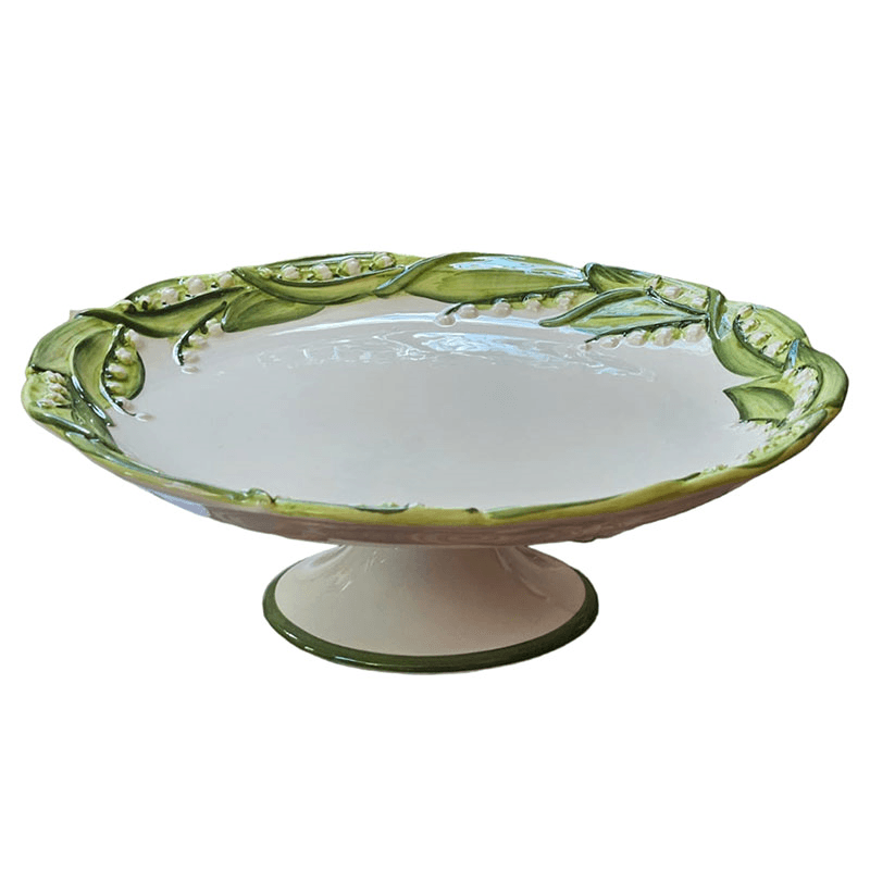 Lily Of The Valley Cake Stand, Green