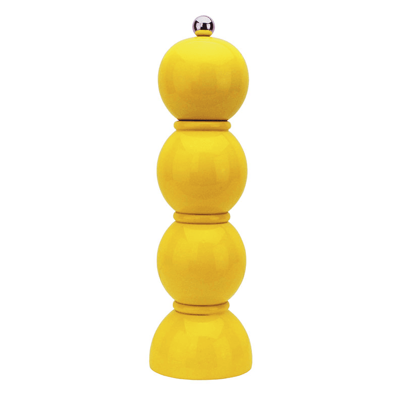 Lacquered Bobbin Salt or Pepper Mill