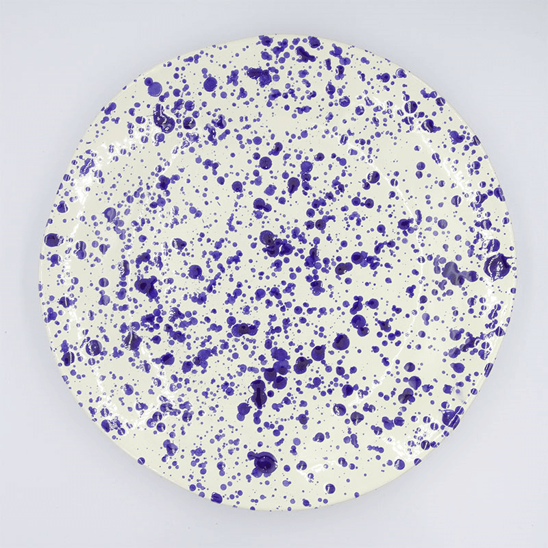 Splatter Shallow Serving Bowl
