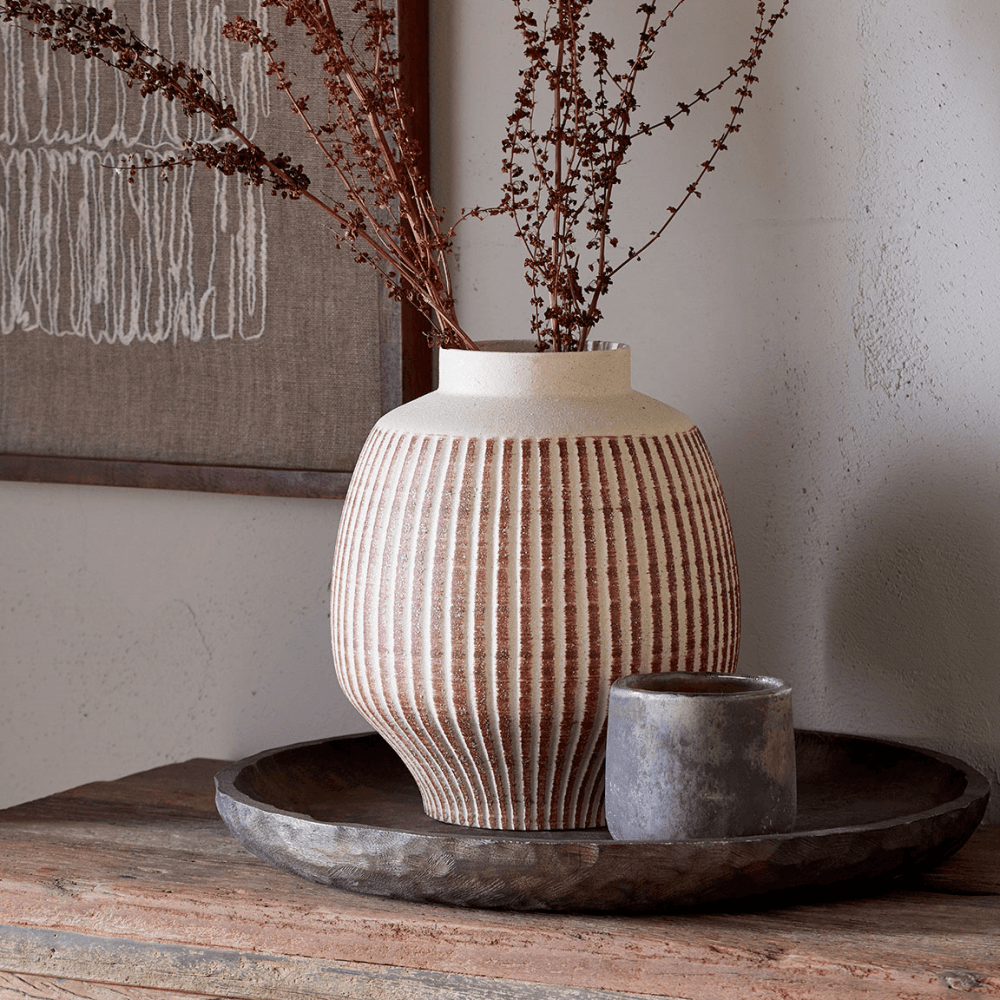Perola Reactive Glaze Decorative Vase