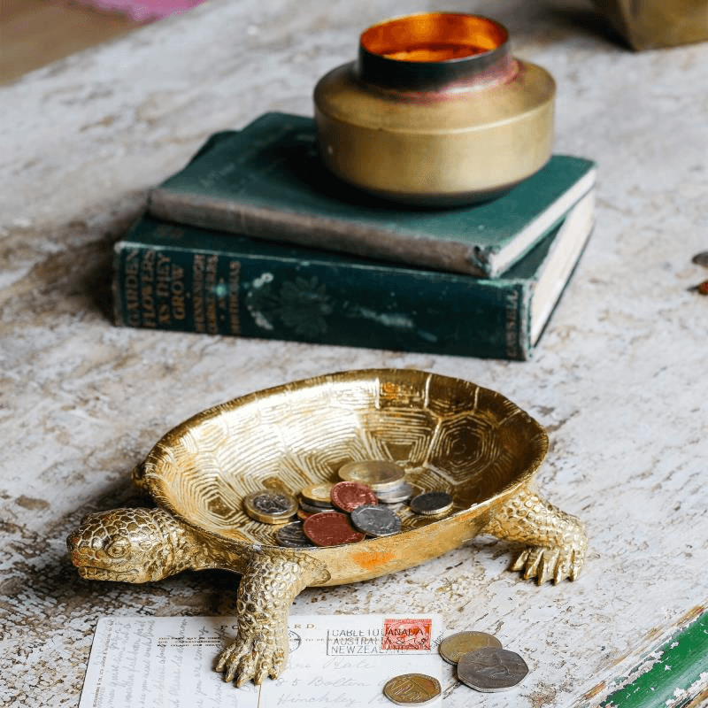 Jose The Tortoise Dish, Gold