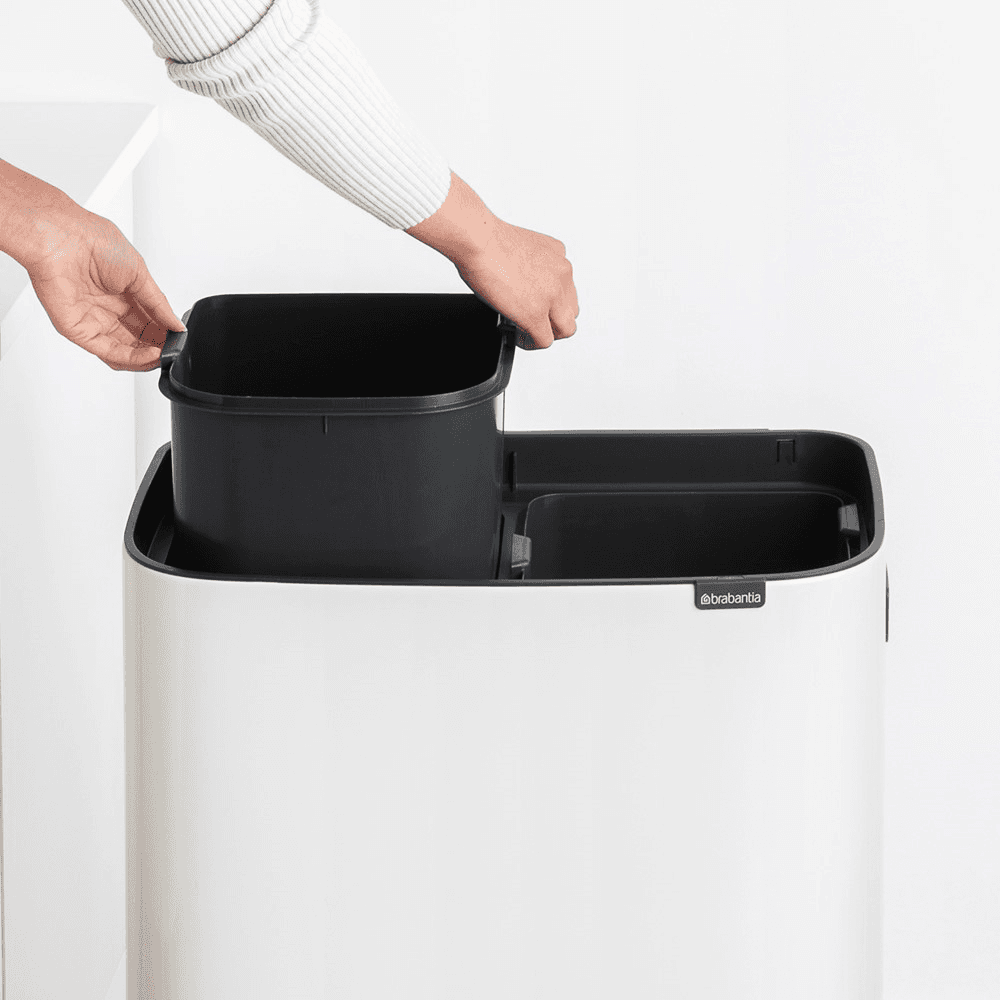 Bo Hi Touch Bin, White