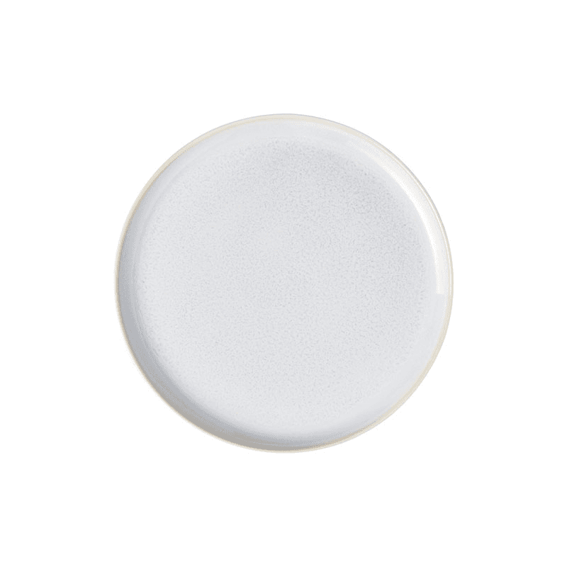 Crafted Cotton Salad Plate, White