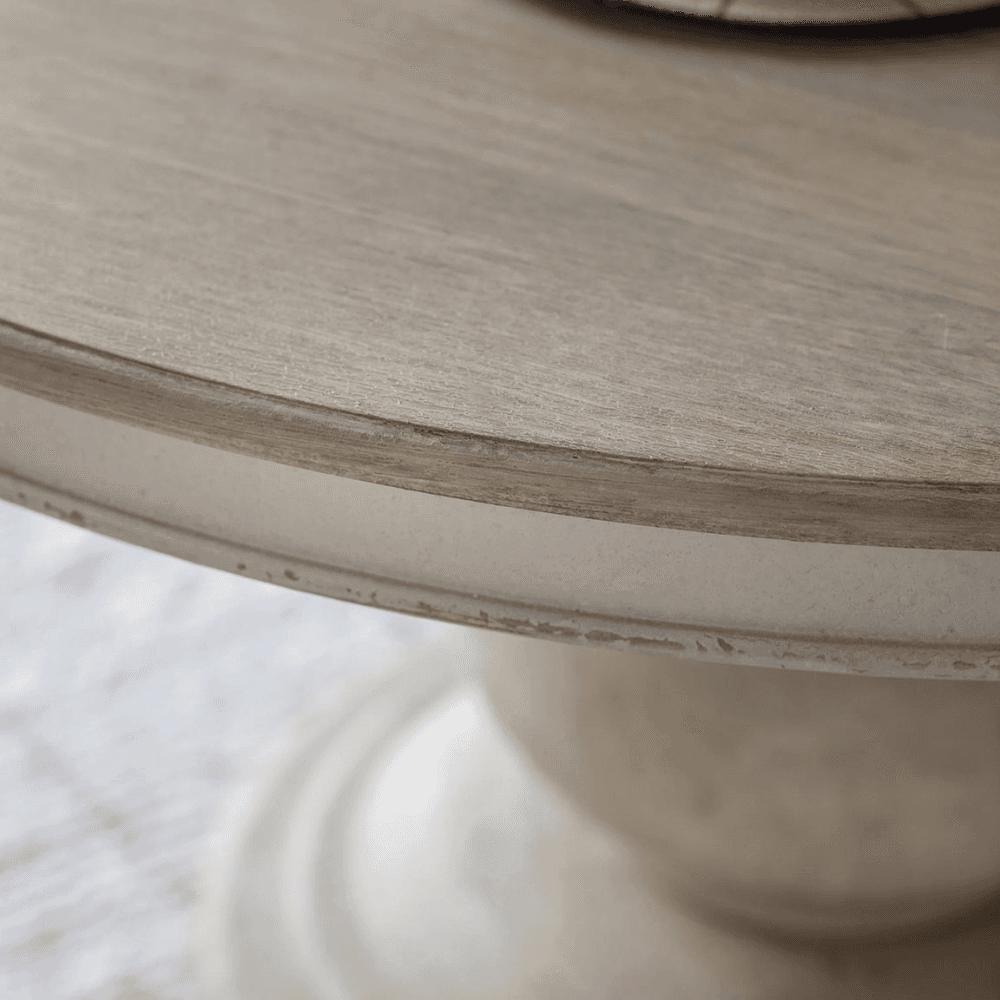Upton Round Dining Table, Brown