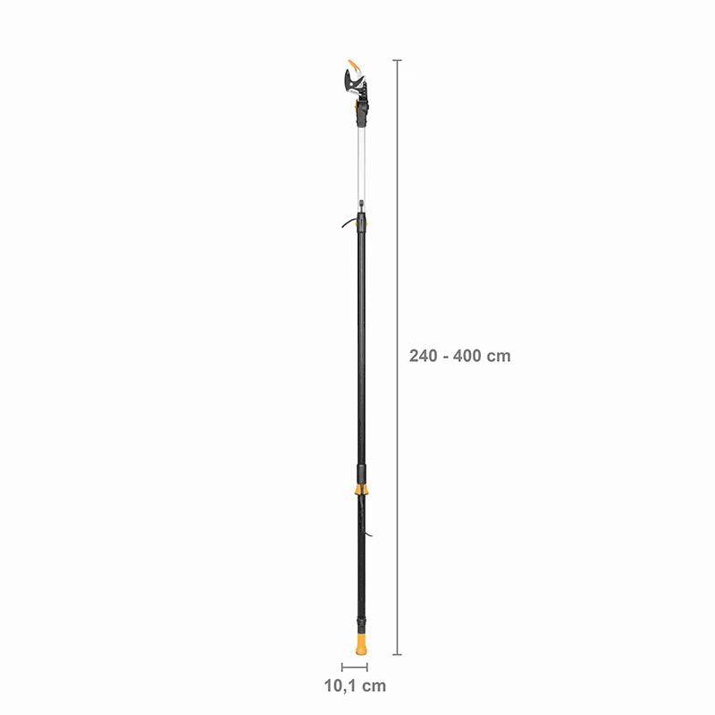 PowerGear Telescopic Tree Pruner, Black and Orange