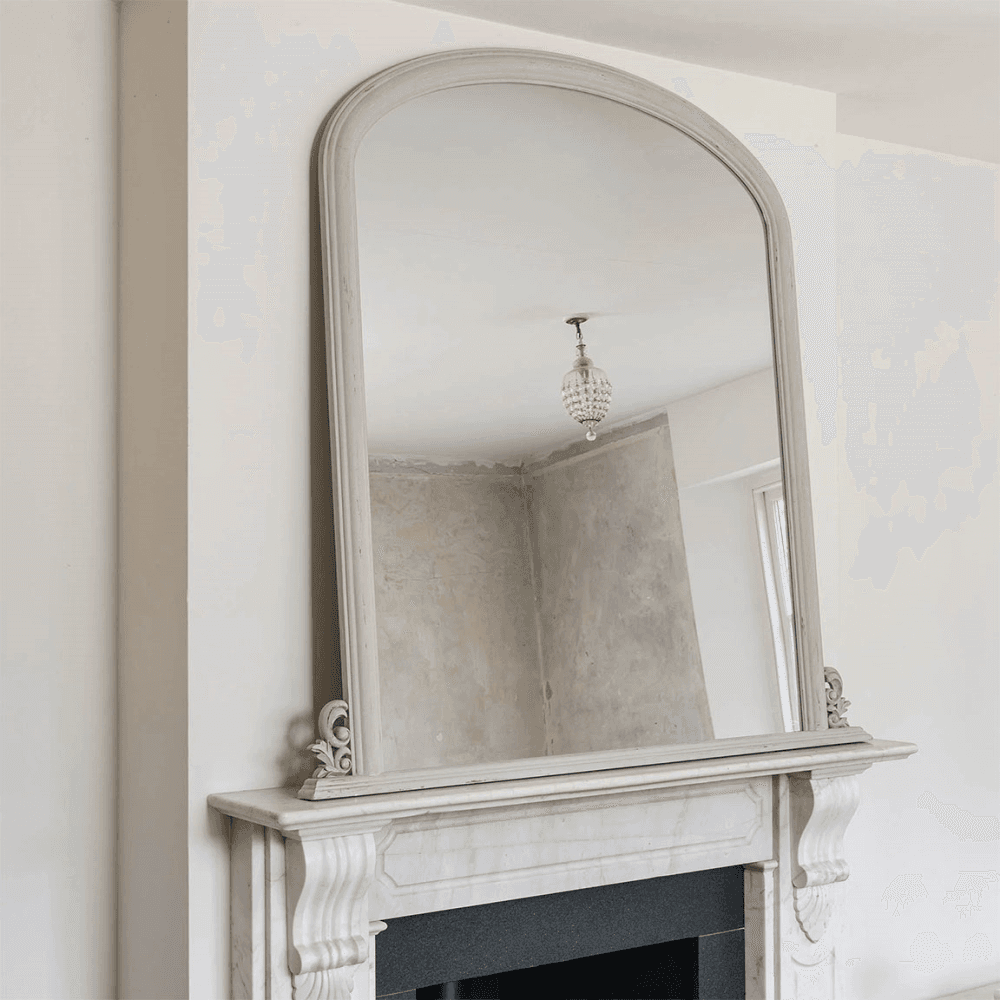 Wilton Ash Overmantle Mirror, Natural