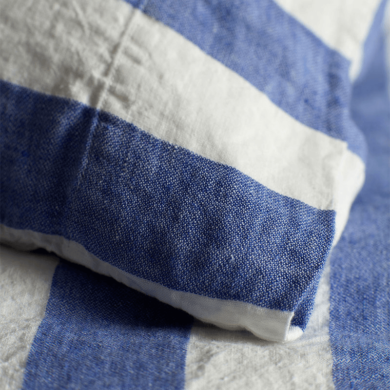 Cora Stripe Linen Fitted Sheet