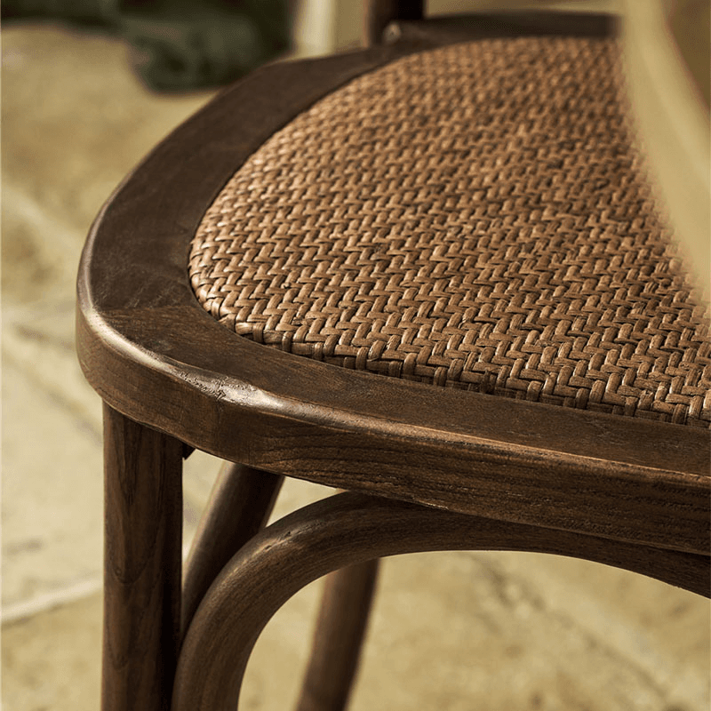 Fyfield Set of 2 Stacking Dining Chairs, Elm Wood